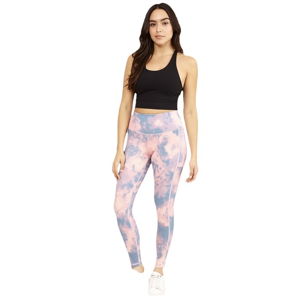 Victoria's‎ Secret Tie Dye High Waisted Legging Pink/Purple Cloud Print Size XS - Picture 1 of 12